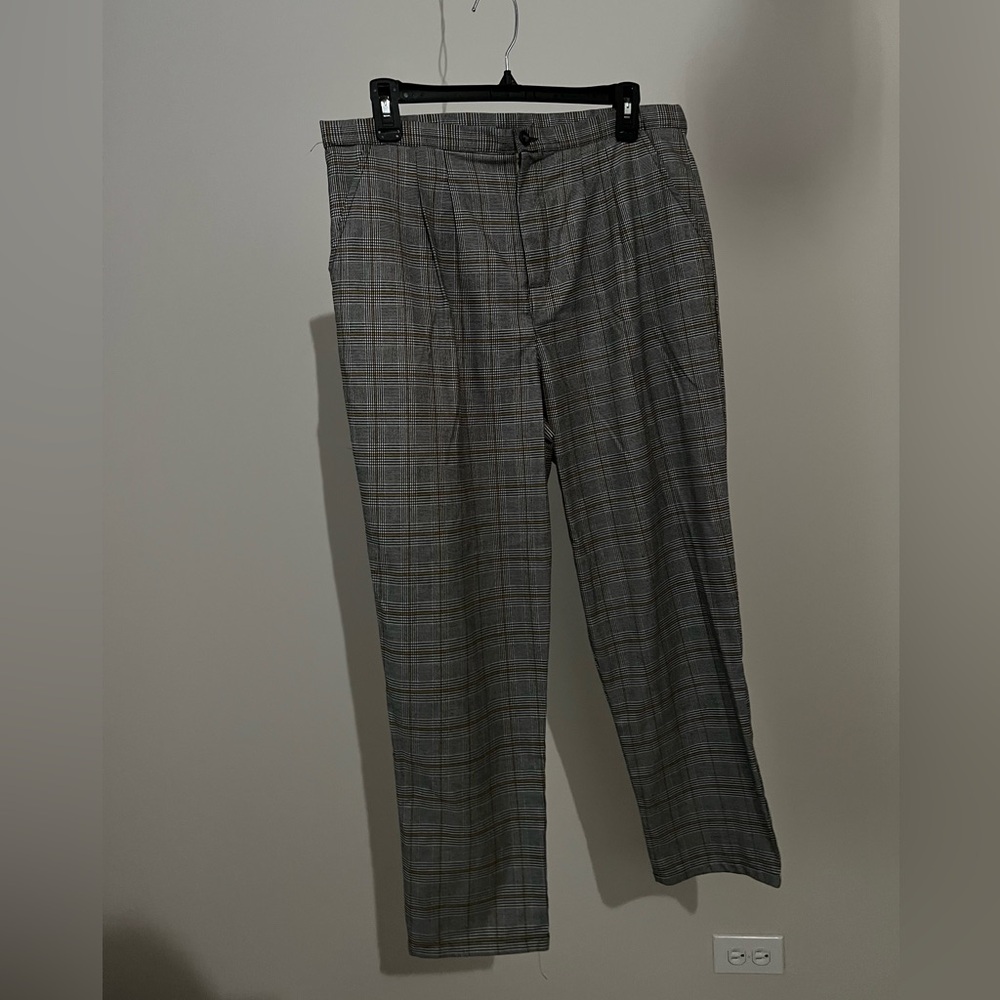 urban renewal black and white plaid checkered pants size large